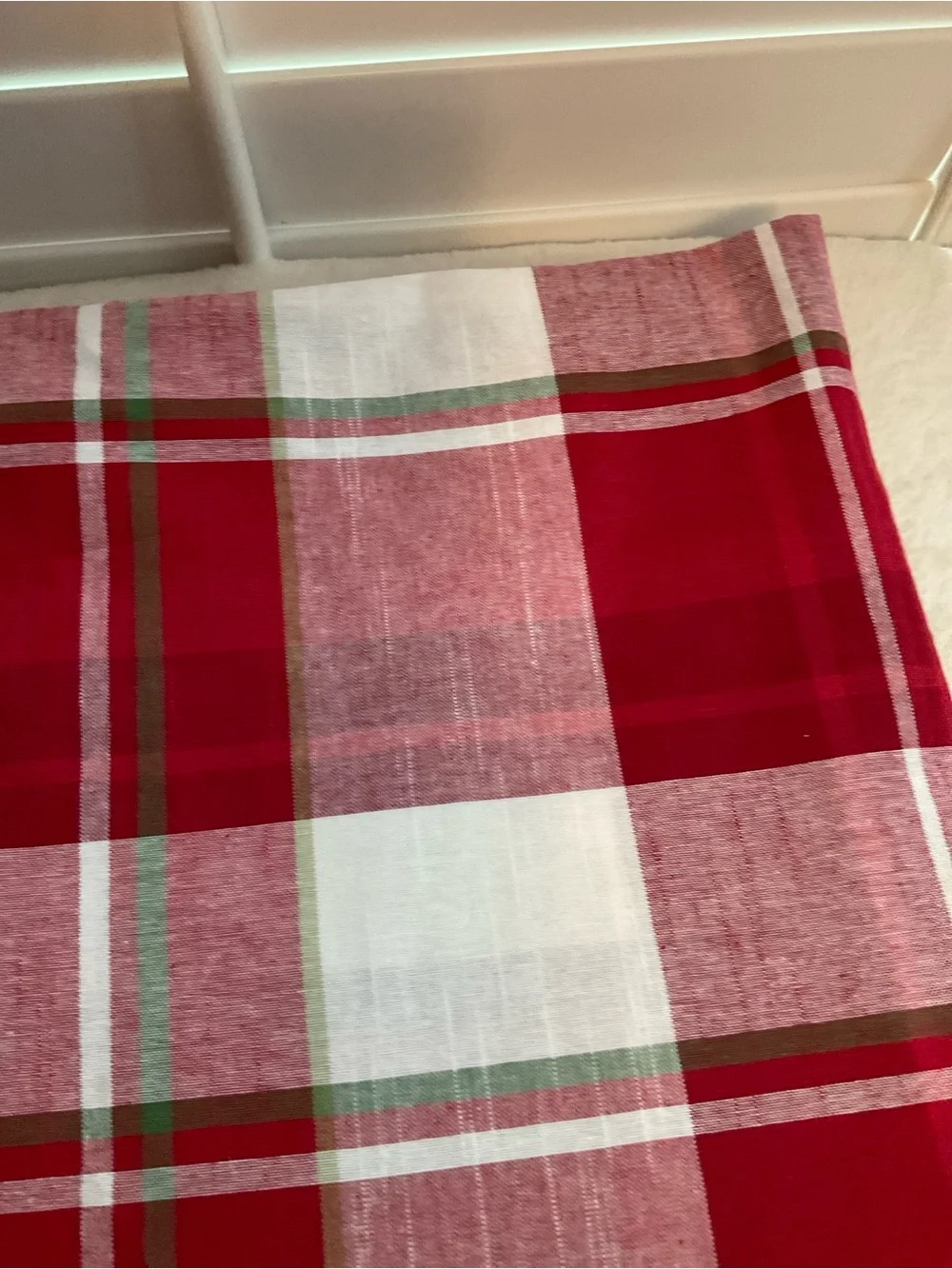 Red Plaid Cloth - Unbranded